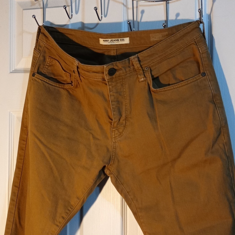 Mavi Jake Slim Fit Mocca Colored Denim Jeans Size 34x32